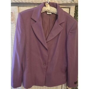 NWT Harve Bernard‎ Blazer Jacket Orchid Vintage Women's Size 16 Spring
